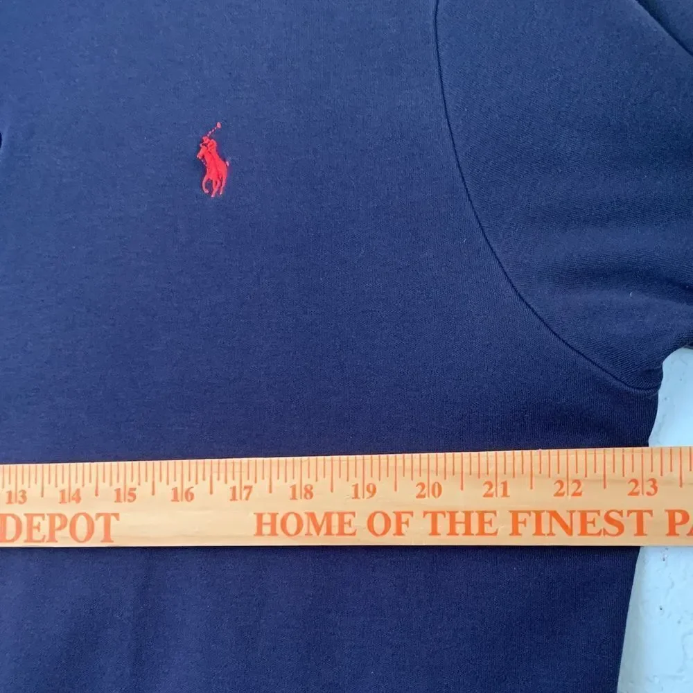 Polo Ralph Lauren Custom Fit Men's Dark Blue Cotton Polo Shirt Size XL
